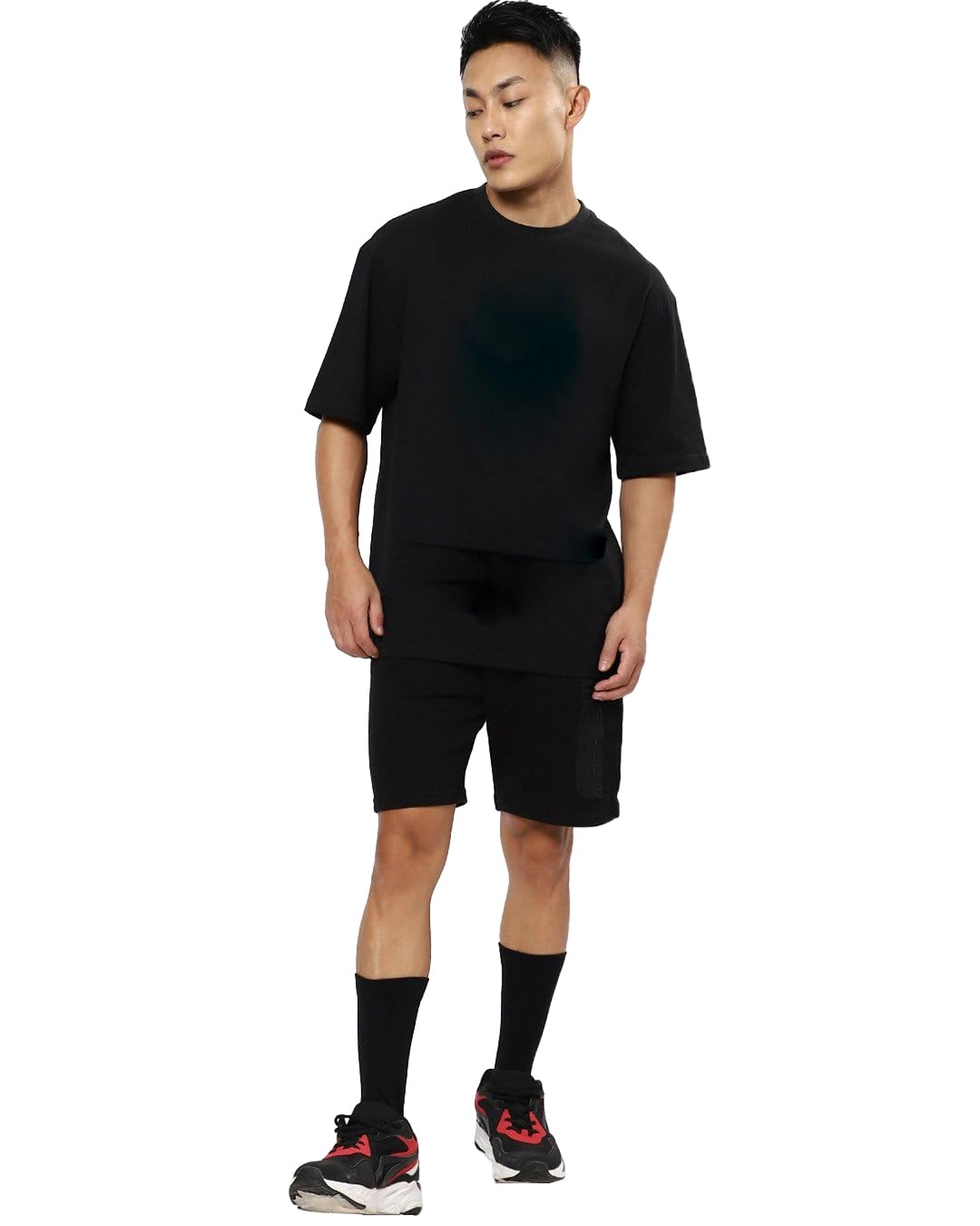 fanideaz Mens Oversized Printed Half Sleeve Branded Cotton T-Shirt for Mens || Back Printed t Shirts for Men || Oversized t Shirts for Men