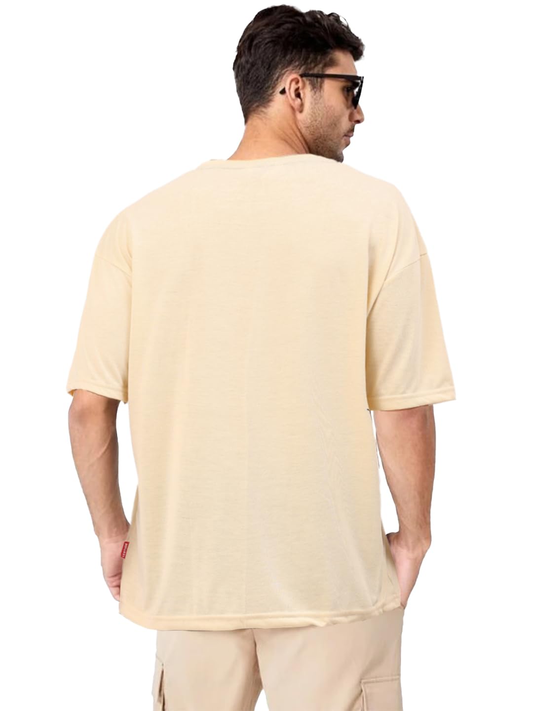 LEOTUDE Men's Cotton Regular Fit Half Sleeve Oversized Tshirt, Round Neck Longline Drop Shoulder | ful Printed Combo T-Shirt (Pack of 3)