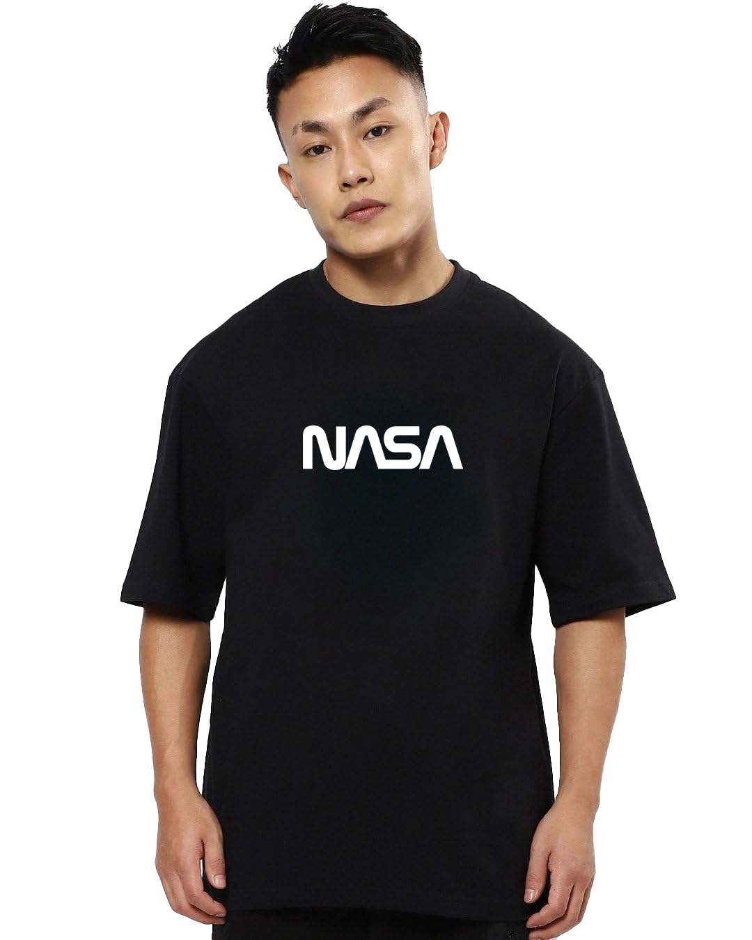 fanideaz Mens Oversized Printed Half Sleeve Branded Cotton T-Shirt for Mens || Back Printed t Shirts for Men || Oversized t Shirts for Men