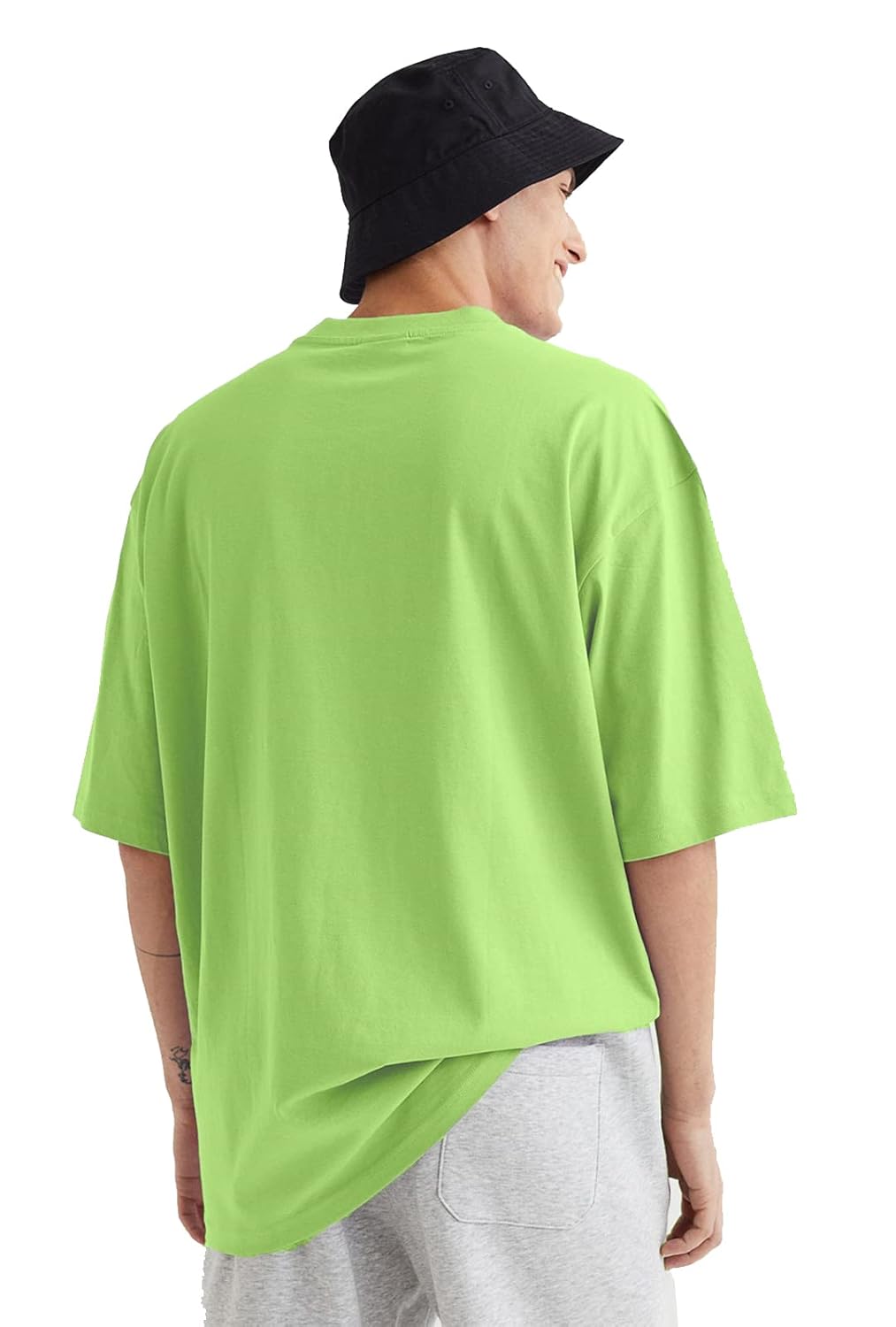 LEOTUDE Men's Cotton Regular Fit Half Sleeve Oversized Tshirt, Round Neck Longline Drop Shoulder | ful Printed Combo T-Shirt (Pack of 3)