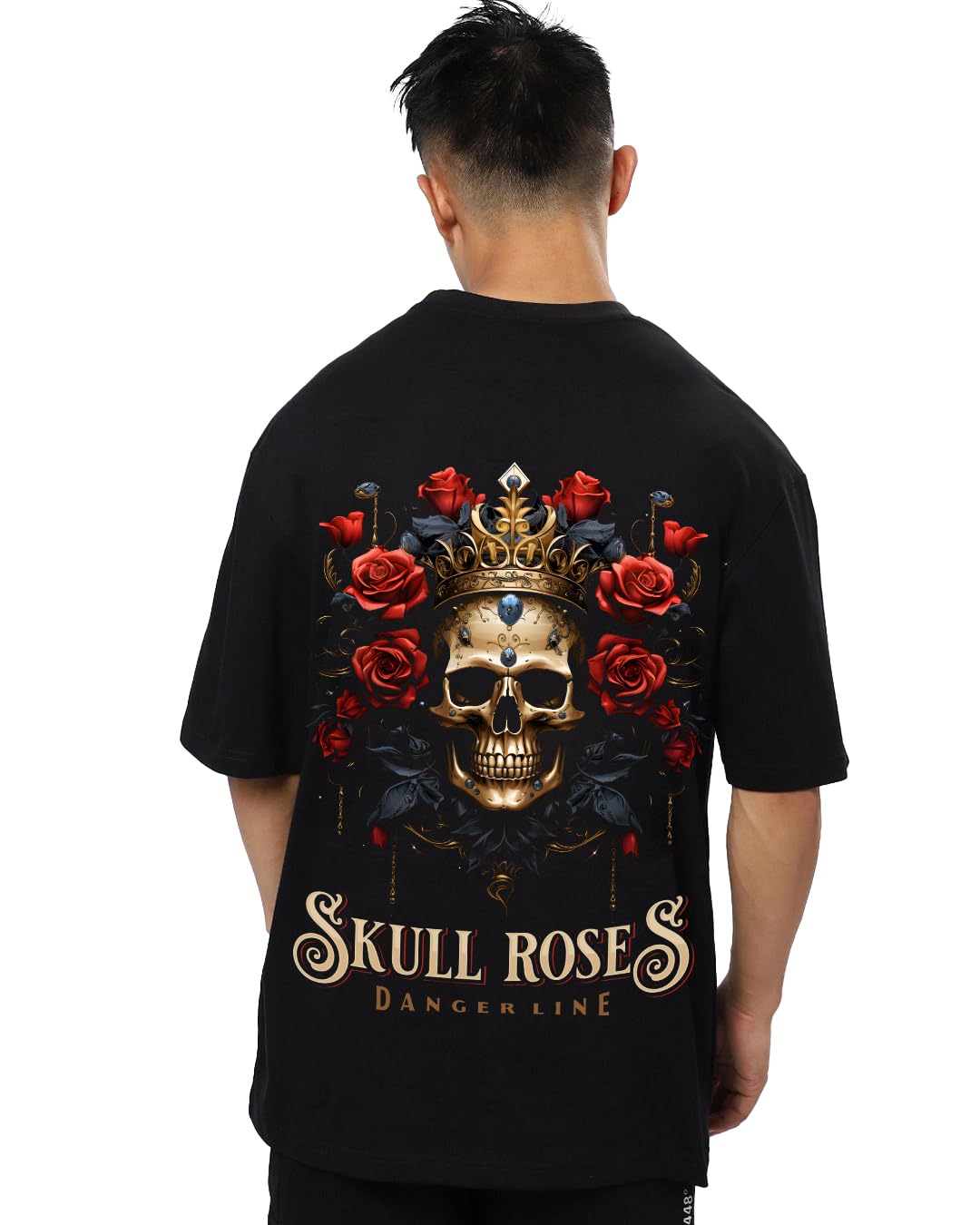 fanideaz Mens Oversized Printed Half Sleeve Branded Cotton T-Shirt for Mens || Back Printed t Shirts for Men || Oversized t Shirts for Men