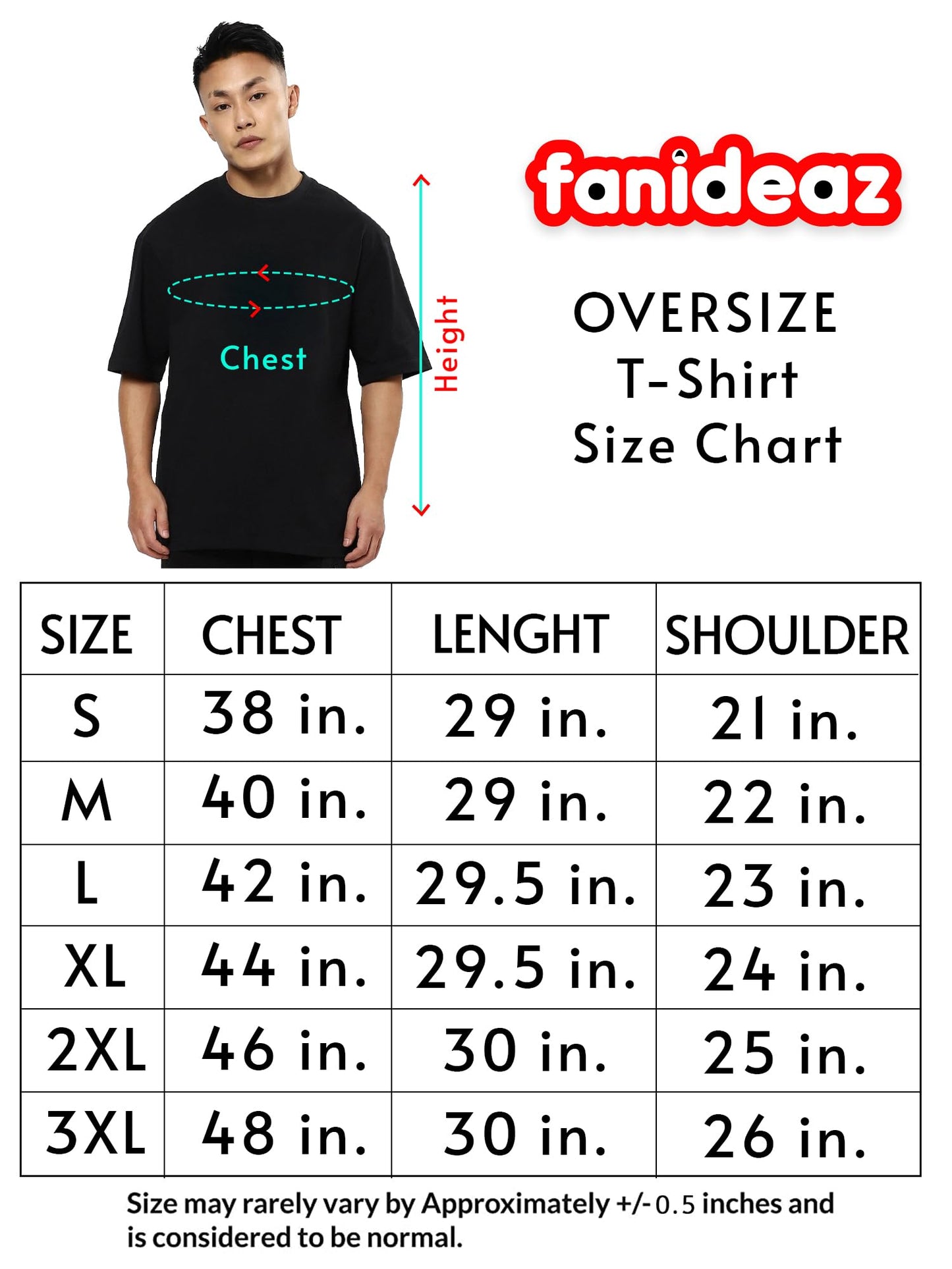 fanideaz Mens Oversized Printed Half Sleeve Branded Cotton T-Shirt for Mens || Back Printed t Shirts for Men || Oversized t Shirts for Men