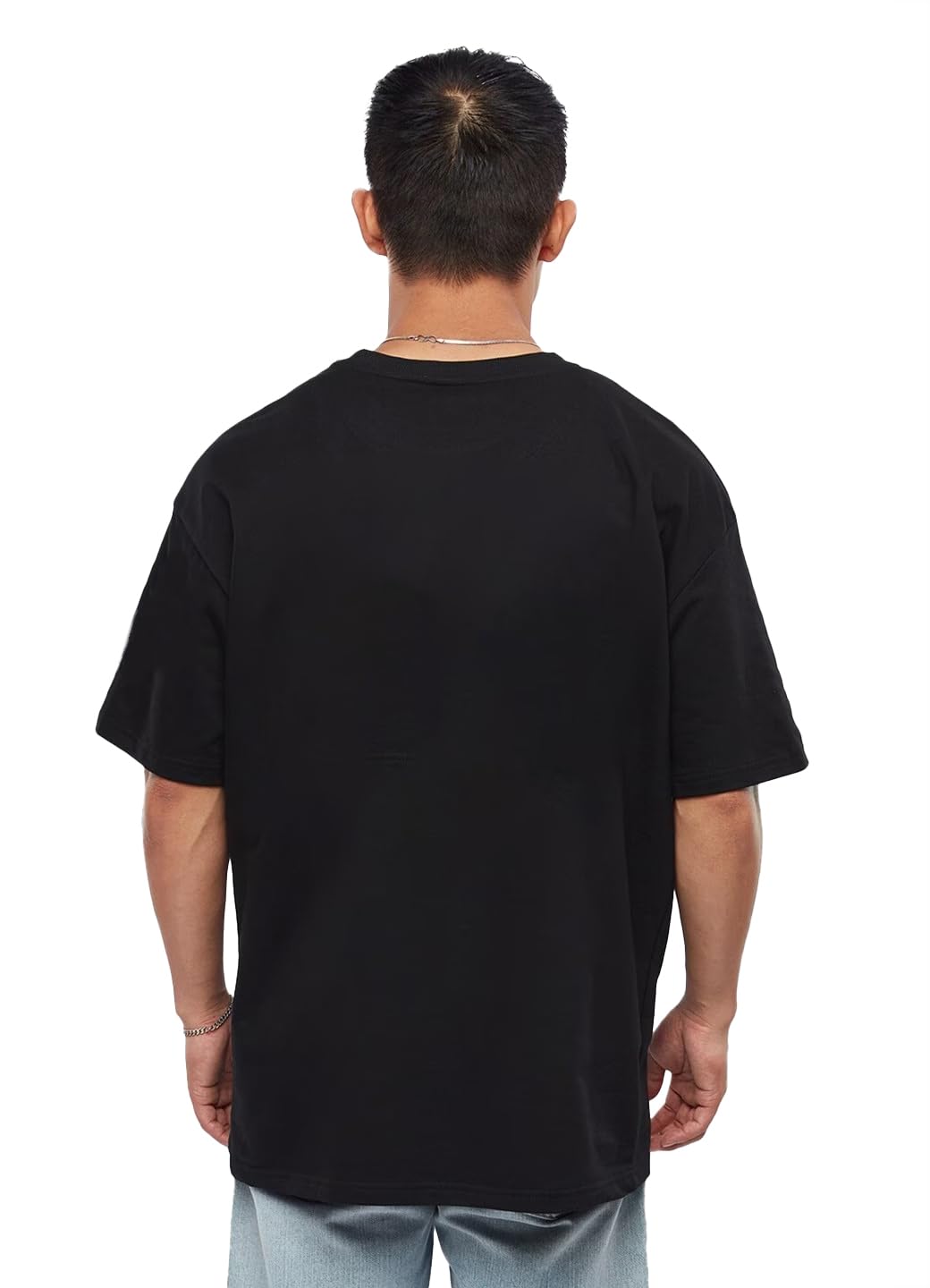 LEOTUDE Men's Cotton Regular Fit Half Sleeve Oversized Tshirt, Round Neck Longline Drop Shoulder | ful Printed Combo T-Shirt (Pack of 3)